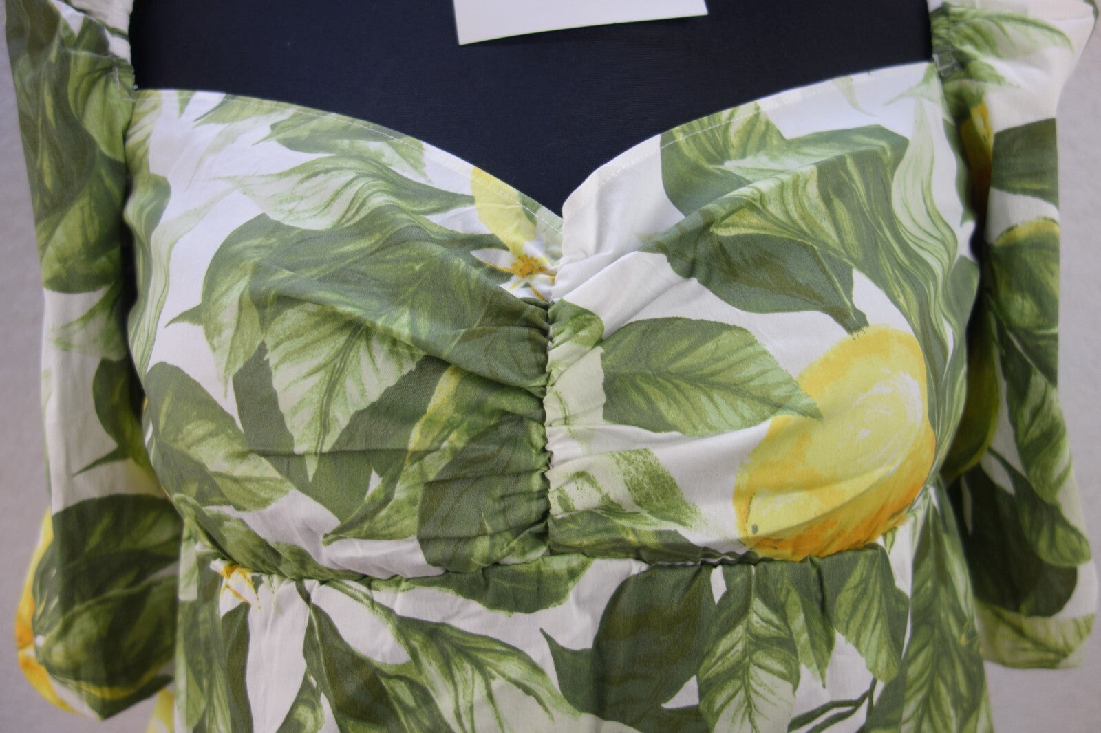 EK4164 Damen Oberteil von H&M, grün, weiß, gelb, gr. XL2