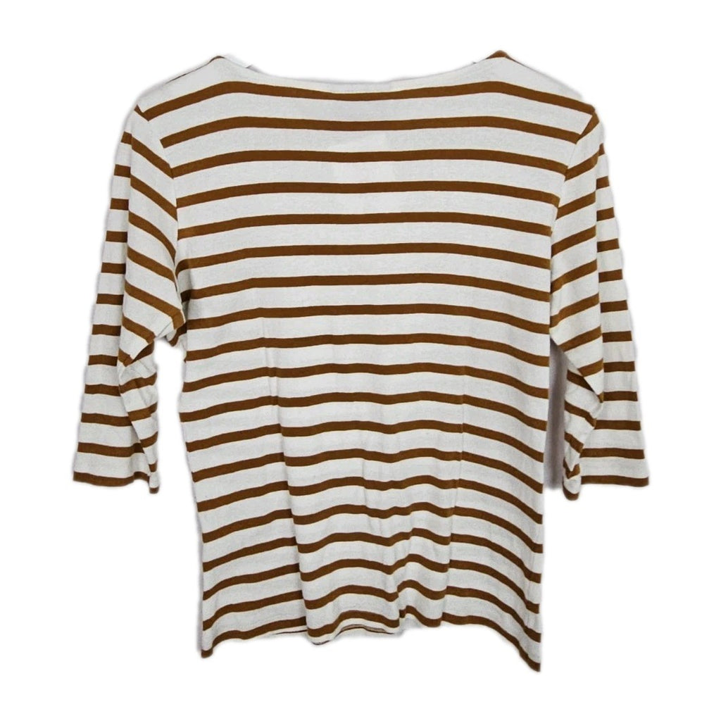 EK9538 Damen Sweatshirt von Hanina, Weiß/Orange, Gr. 403