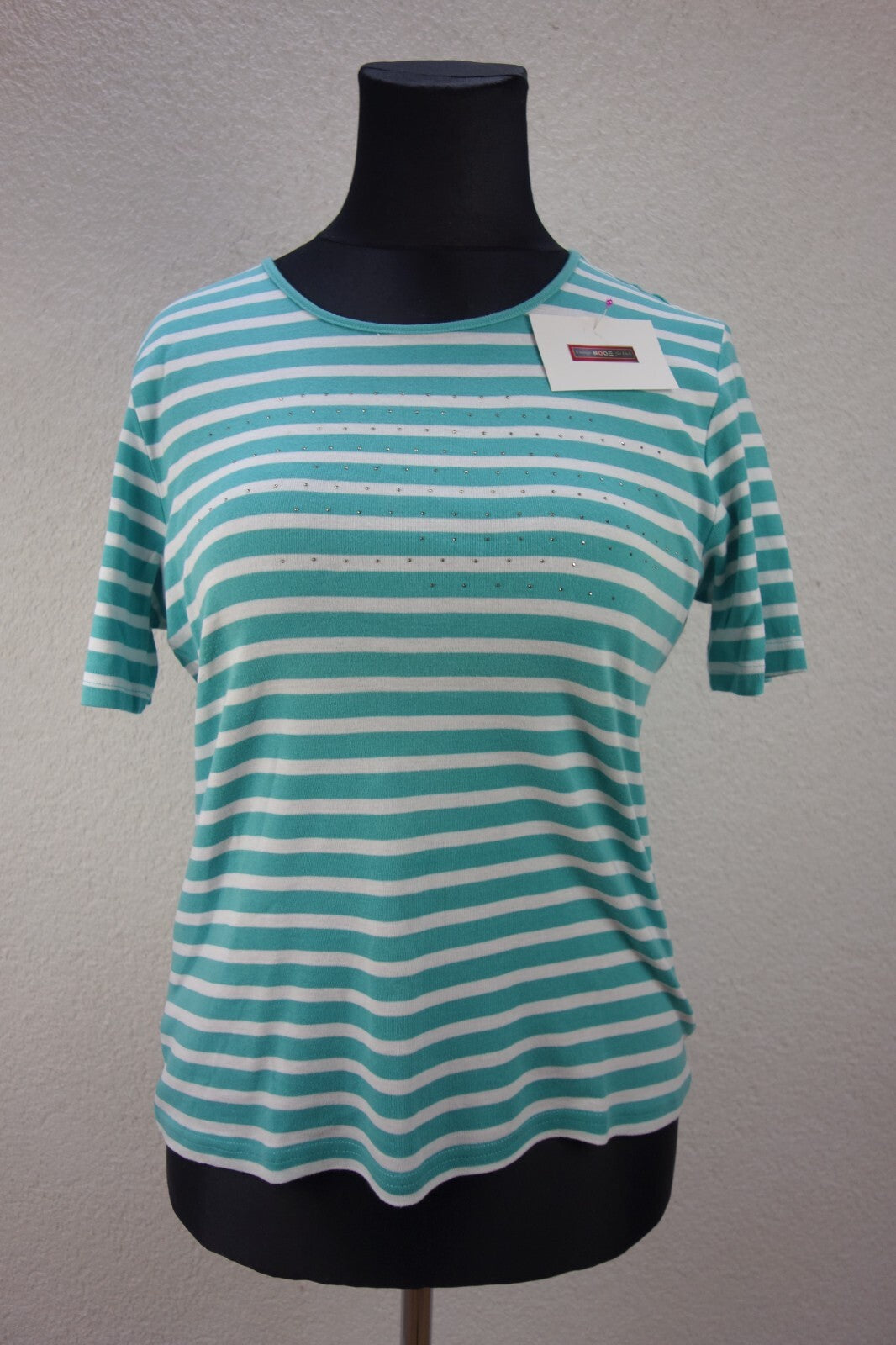 EK4119 Damen T-Shirt von Adagio, grün-weiß, Gr.M (nach Größentabelle)0