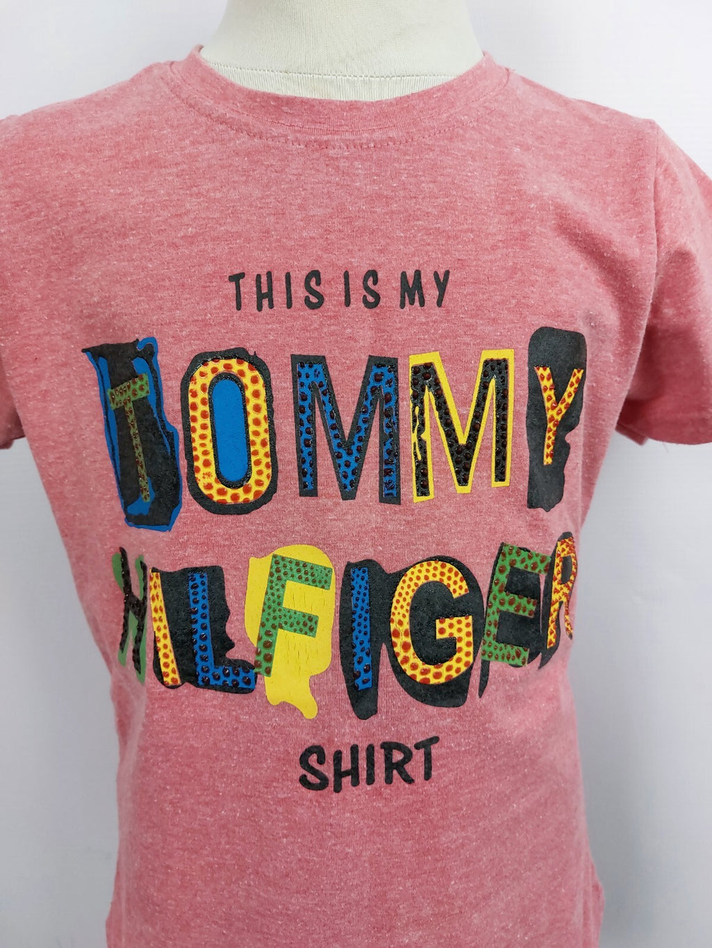 EK4295 Mädchen T-Shirt von Tommy Hilfiger, rosarot, Gr. 8 (128)1