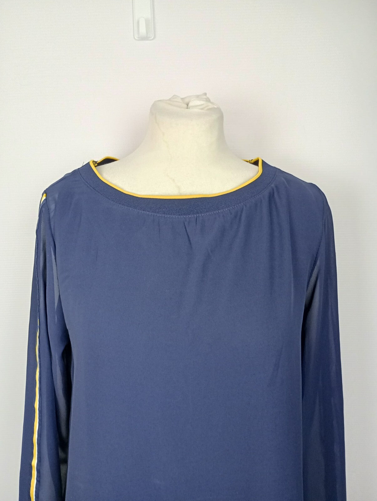 EK5129 Damen Oberteil von essentials by Tchibo, dunkelblau/gelb, Gr. 381