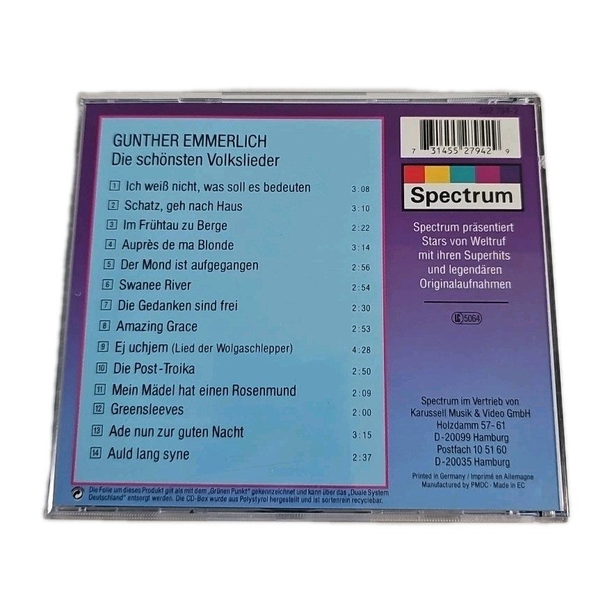 EB4070 Die Schönsten Volkslieder aus von Gunther Emmerlich, CD 1
