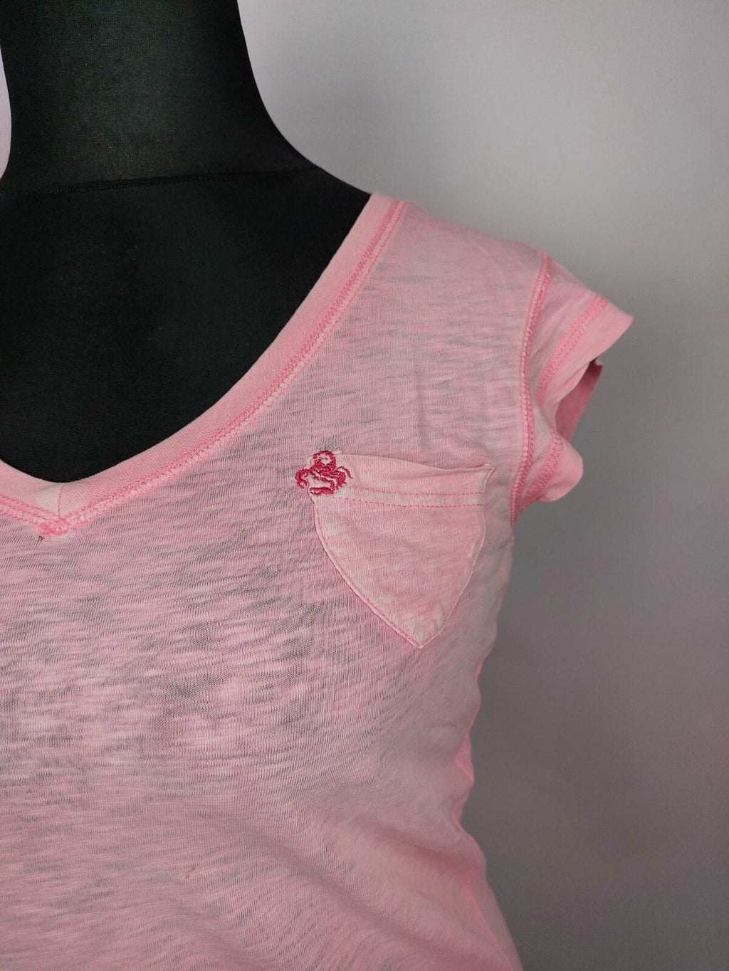 EK4836 Damen T-Shirt von Garcia, rosa, Gr. L (fällt kleiner aus)2