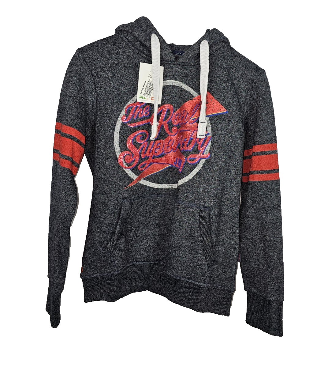 EK7791 Damen Pullover von Super Dry, grau, Gr.400