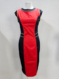 EK6182 Damen Kleid von Kapalua, rot-schwarz, Gr.340