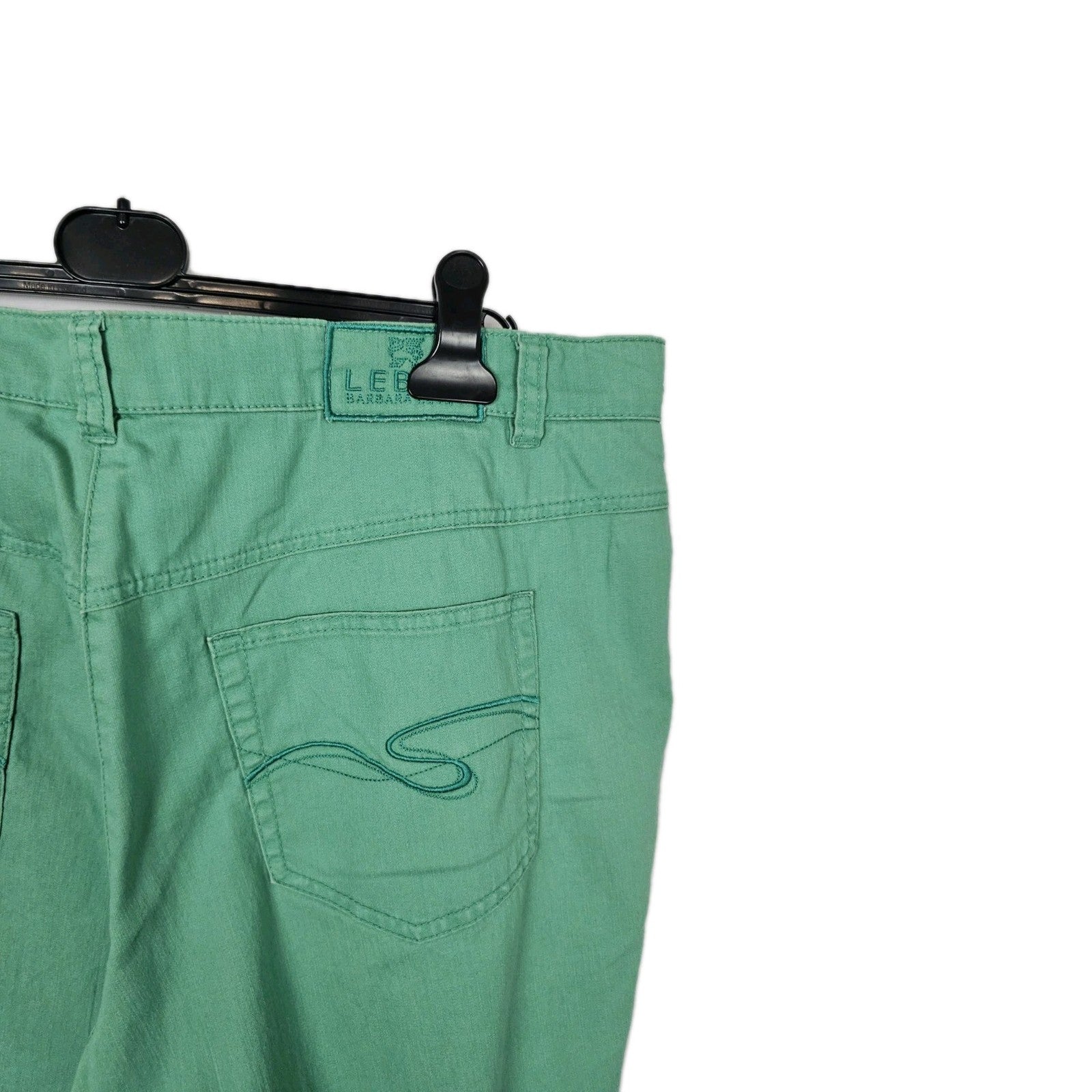 EK6121 Damen capri Jeans von Lebek, Grün, Gr. 484