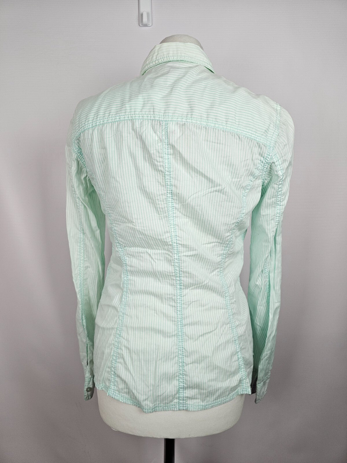 EK3921 Damen Bluse von EDC, grün/weiß gestreift, Gr. M6