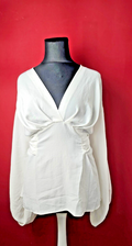 EK6635 Damen Bluse von asos, Weiß, Gr. 460