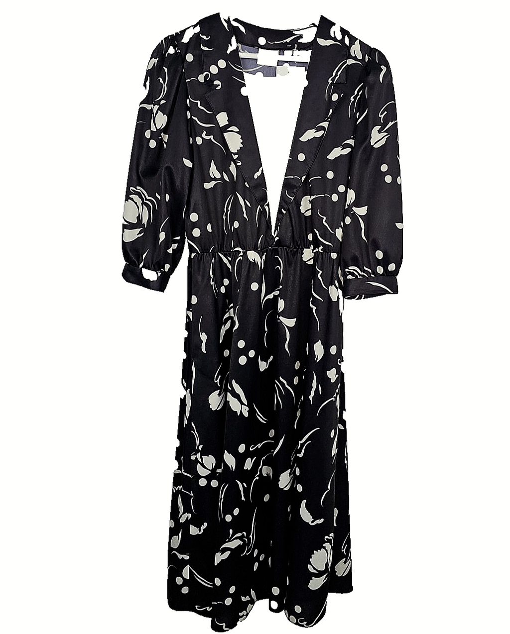 EK7797 Damen Kleid, schwarz-weiß, Gr.400
