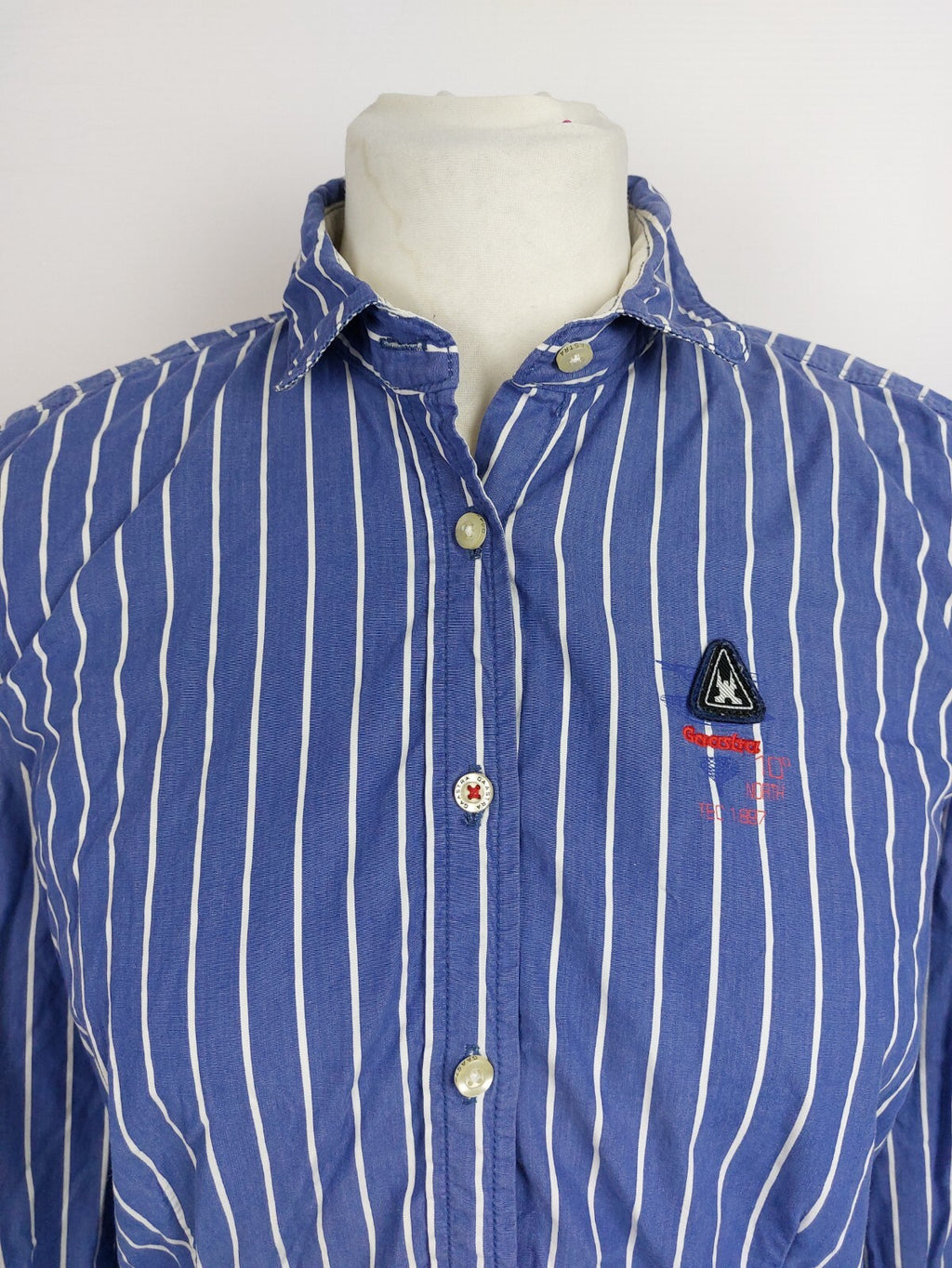 Ek4584 Damen Bluse von Gaastra, blau/weiß gestreift, Gr. M1