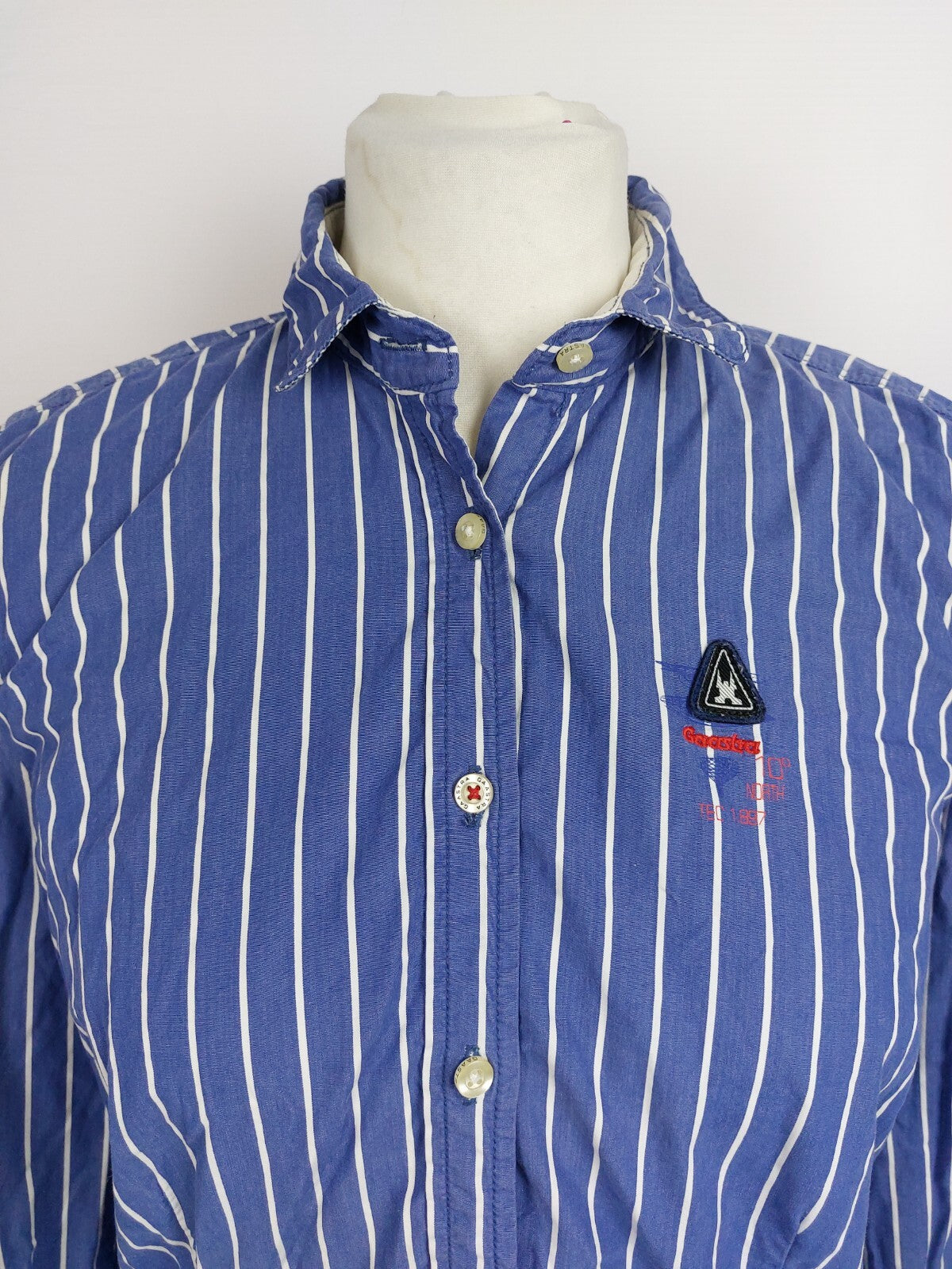 Ek4584 Damen Bluse von Gaastra, blau/weiß gestreift, Gr. M1