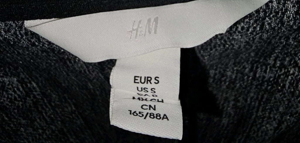 EK10055 Damen Kleid von H&M, Schwarz, Gr.S6