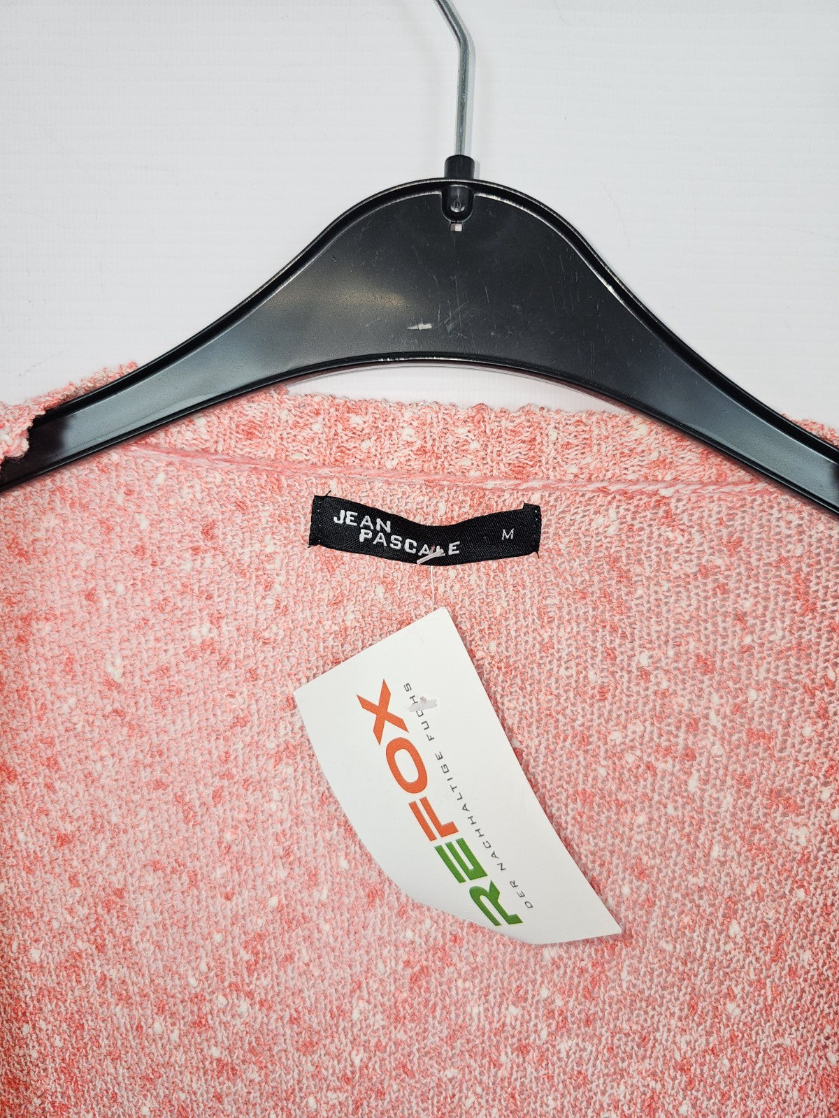 EK8187 Damen Strickjacke von Jean Pascale, Lachs, Gr. M1