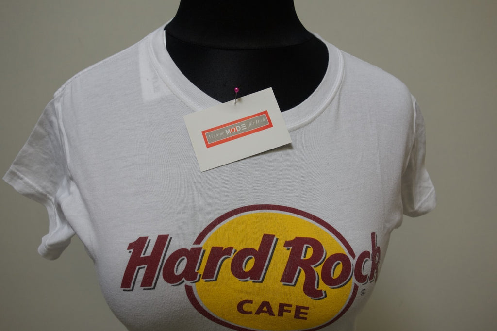 EK1913 Damen T-Shirt von Hard Rock Cafe, weiß, Gr. S1
