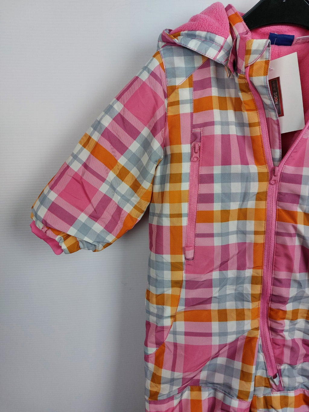 EK1231 Mädchen Einteiler von Lupilu, Gr. 74/80, rosa kariert2