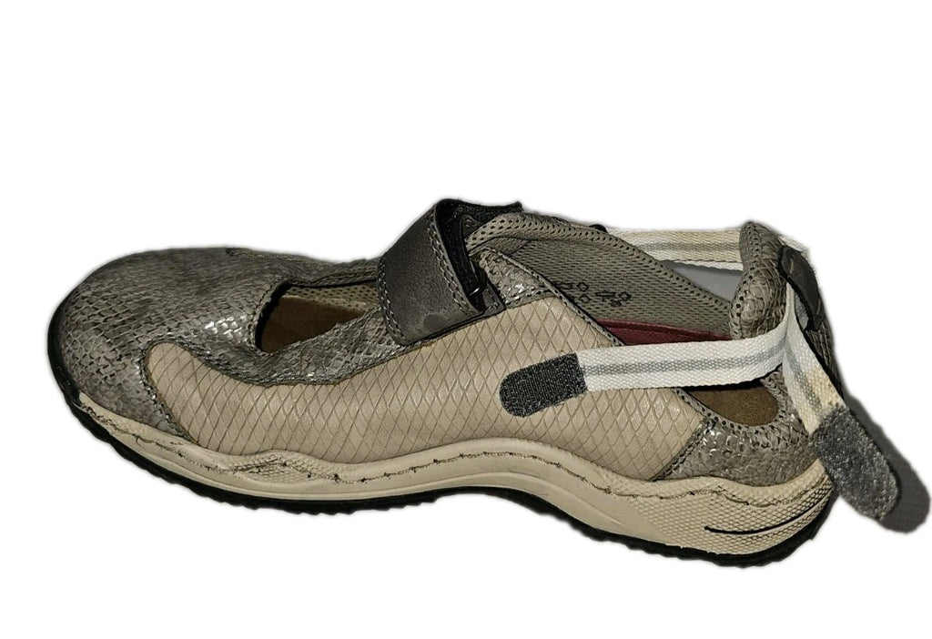 ES263 Damen Halbschuh von Rieker, grau, Gr.373