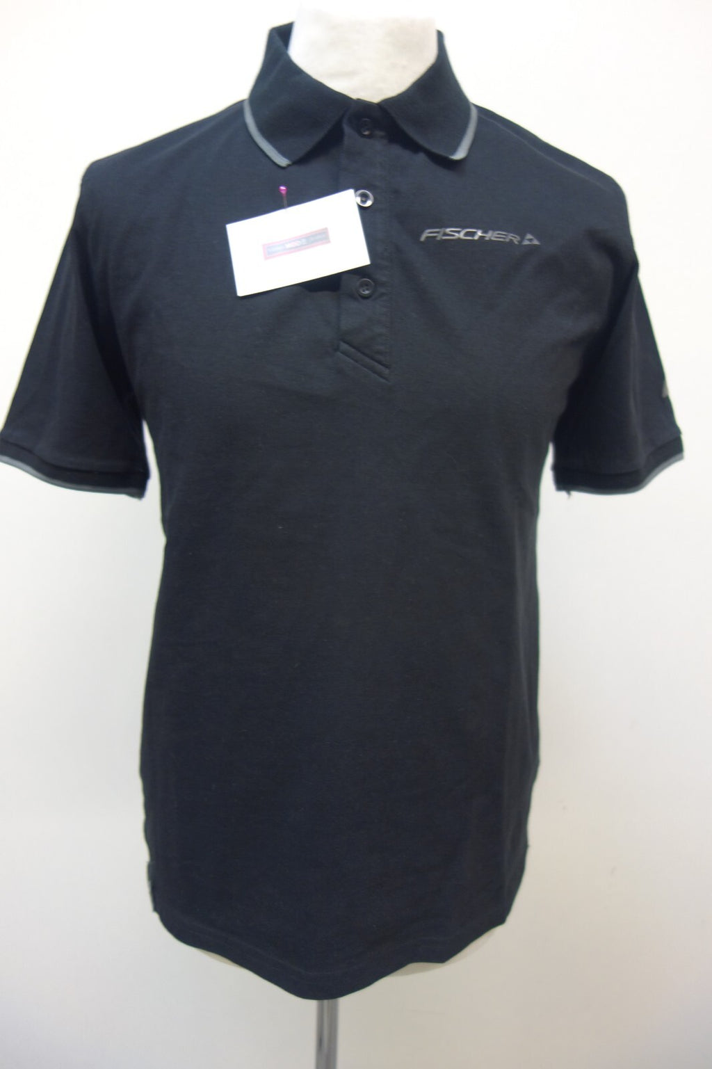 EK1847 herren Polo von Fisher, schwarz, Gr. L0