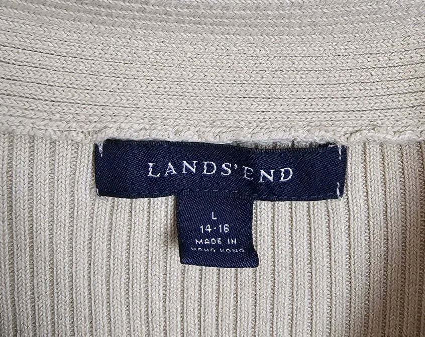 EK10235 Damen Pullover von Lands'end, beige, Gr.L2