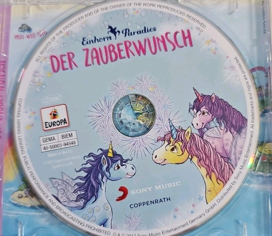 EB2387 CD Hörspiel: Einhorn-Paradies. Der Zauberwunsch (Bd. 1) von Anna Blum1