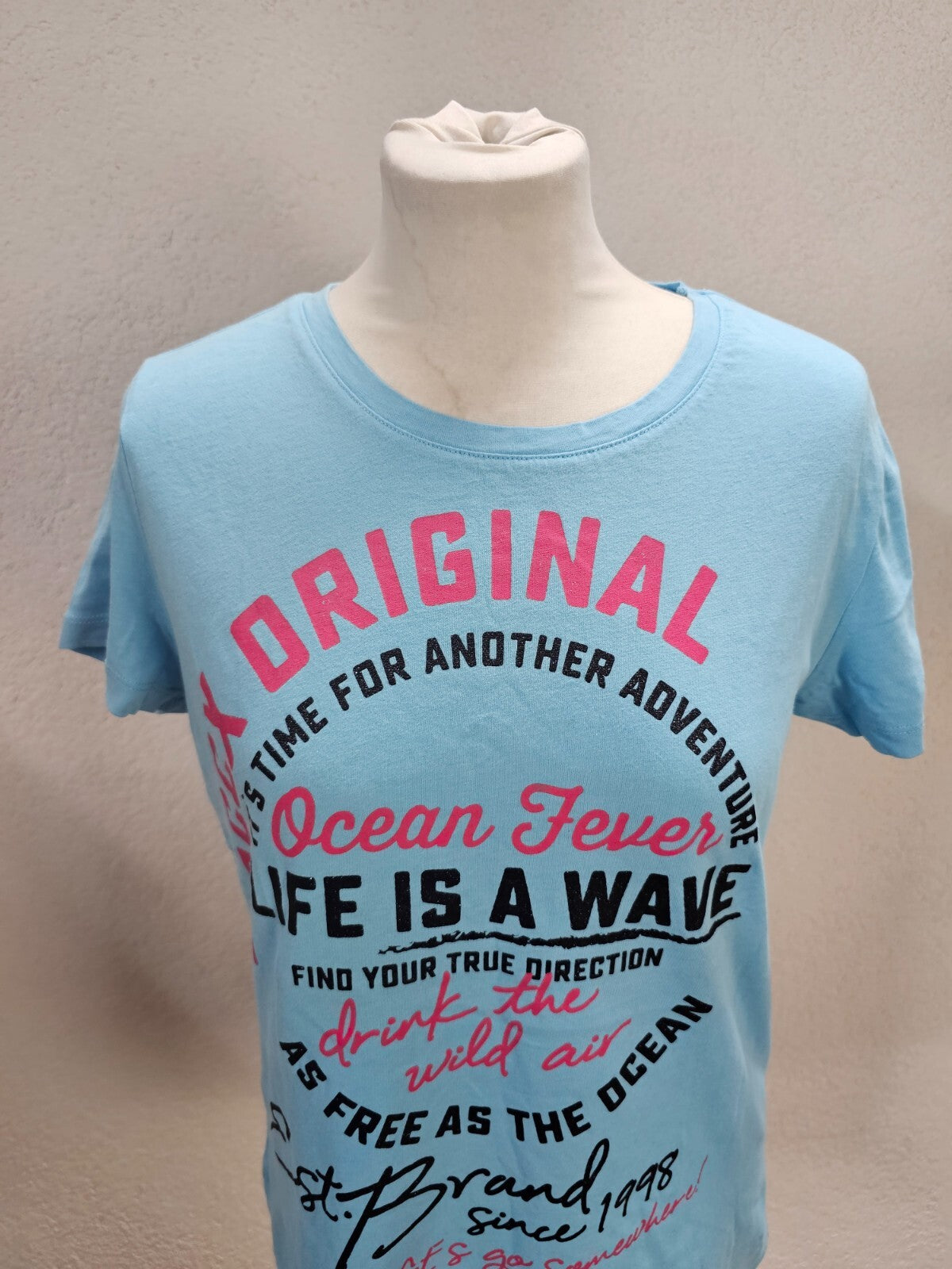 EK6227 Damen T-Shirt von Soccx, blau, Gr. L1