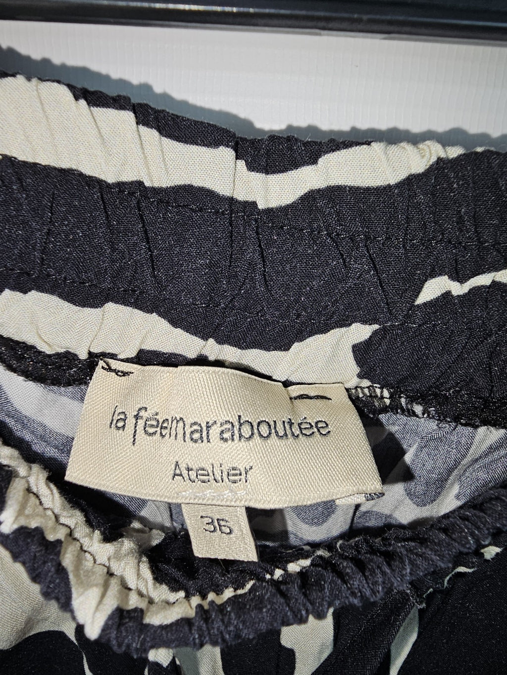 EK7928 Damen Zwei Teiler von La Féemaraboutée, Schwarz/Weiß, Gr. 387