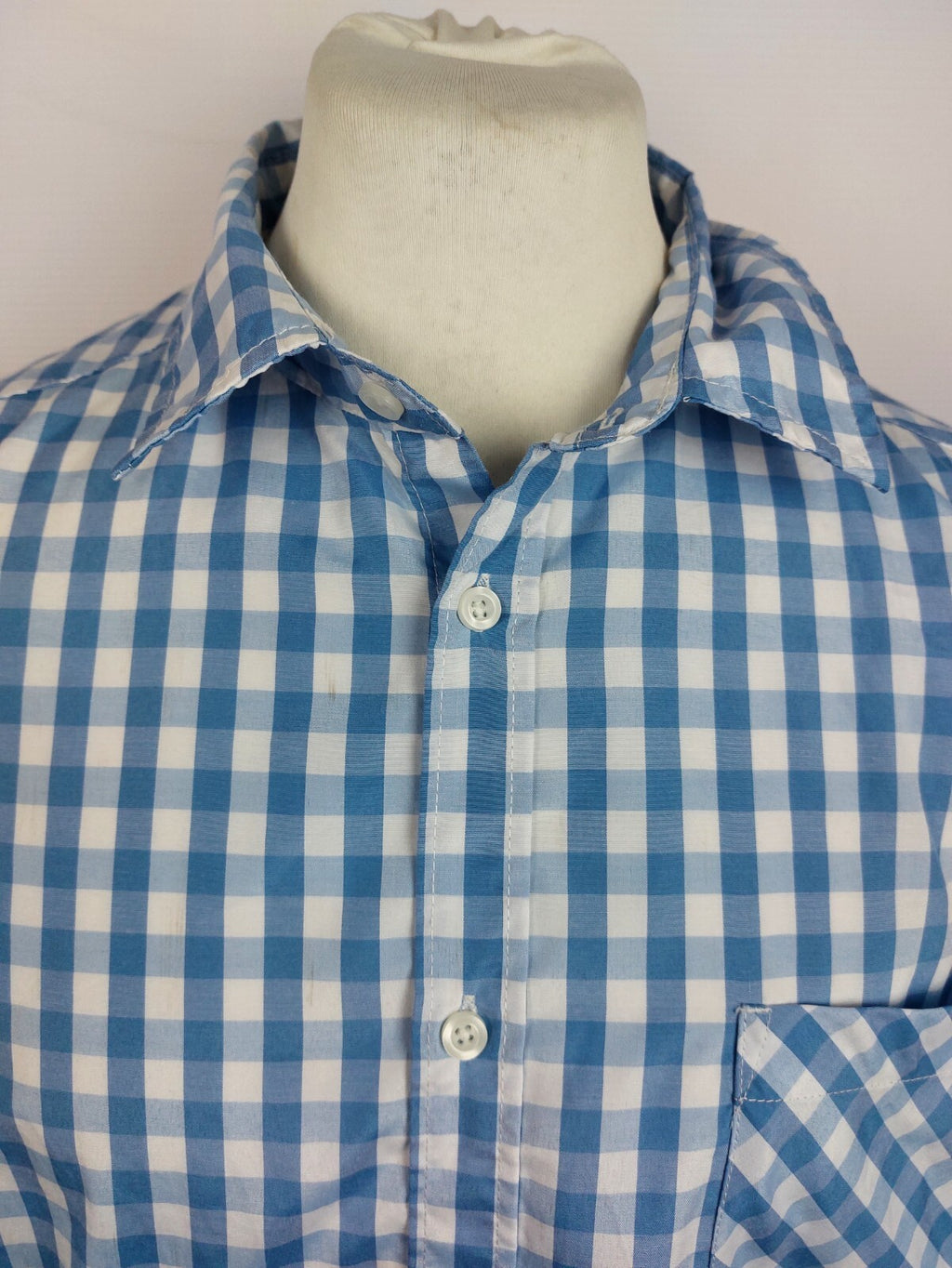EK4349 Herren Hemd von Identic, blau/weiß kariert,Gr. 2XL1