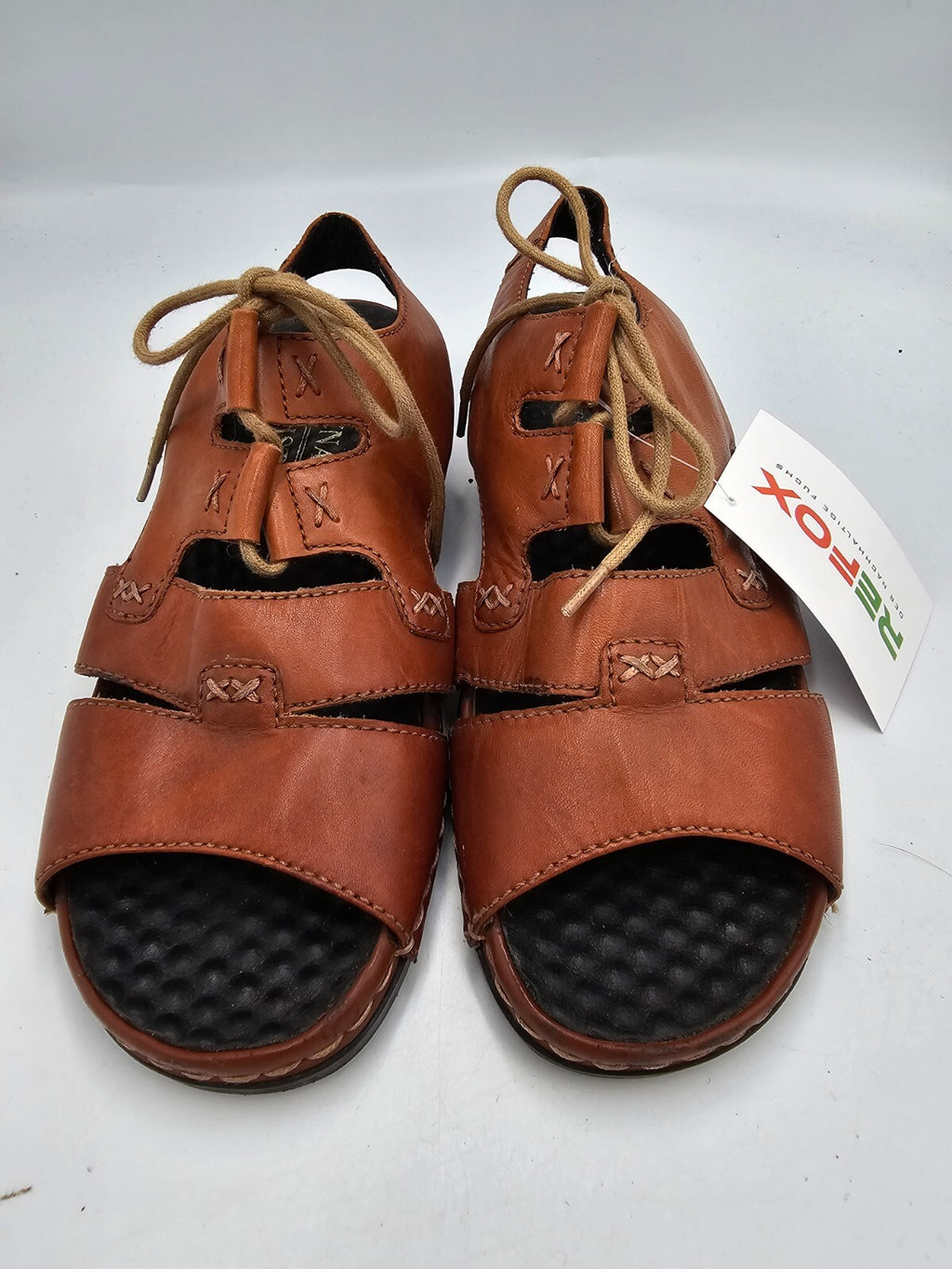 ES0162 Damen Sandalen von Donna Lisa, braun, Gr. 400