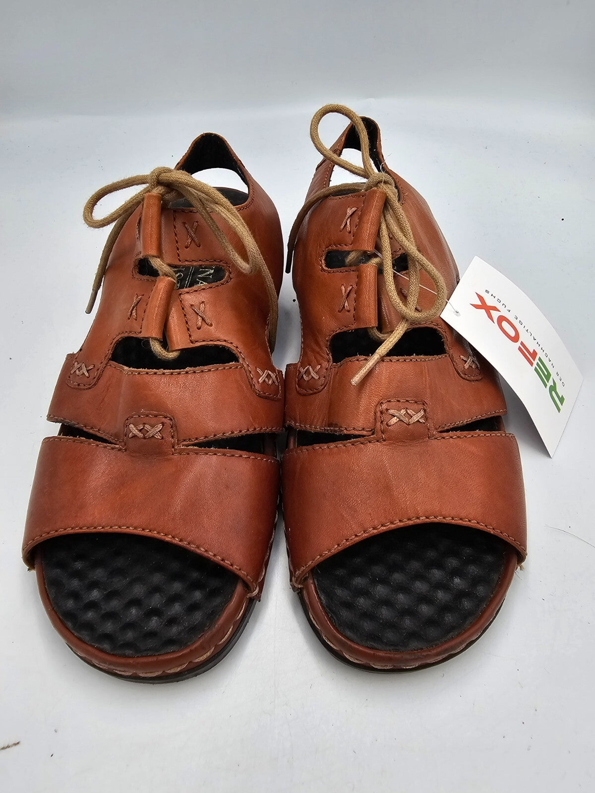 ES0162 Damen Sandalen von Donna Lisa, braun, Gr. 400