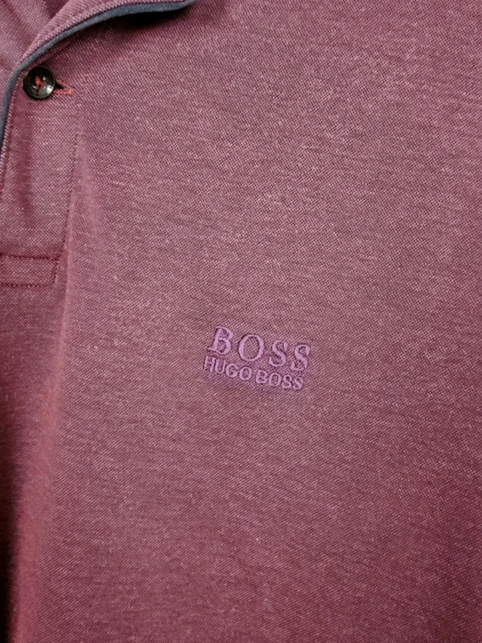 EK10671 Herren T-Shirt von Hugo Boss, Weinrot, Gr. L1