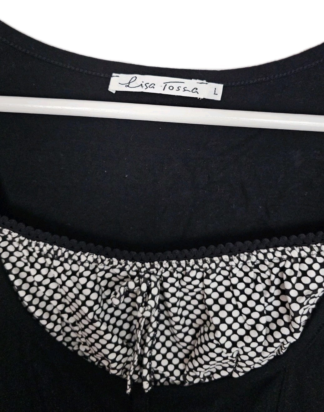 EK9680 Damen T-Shirt von Lisa Tossa, schwarz, Gr.L1