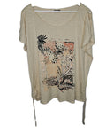 EK10272 Damen T-Shirt von Laura Torelli, beige, Gr.XL0