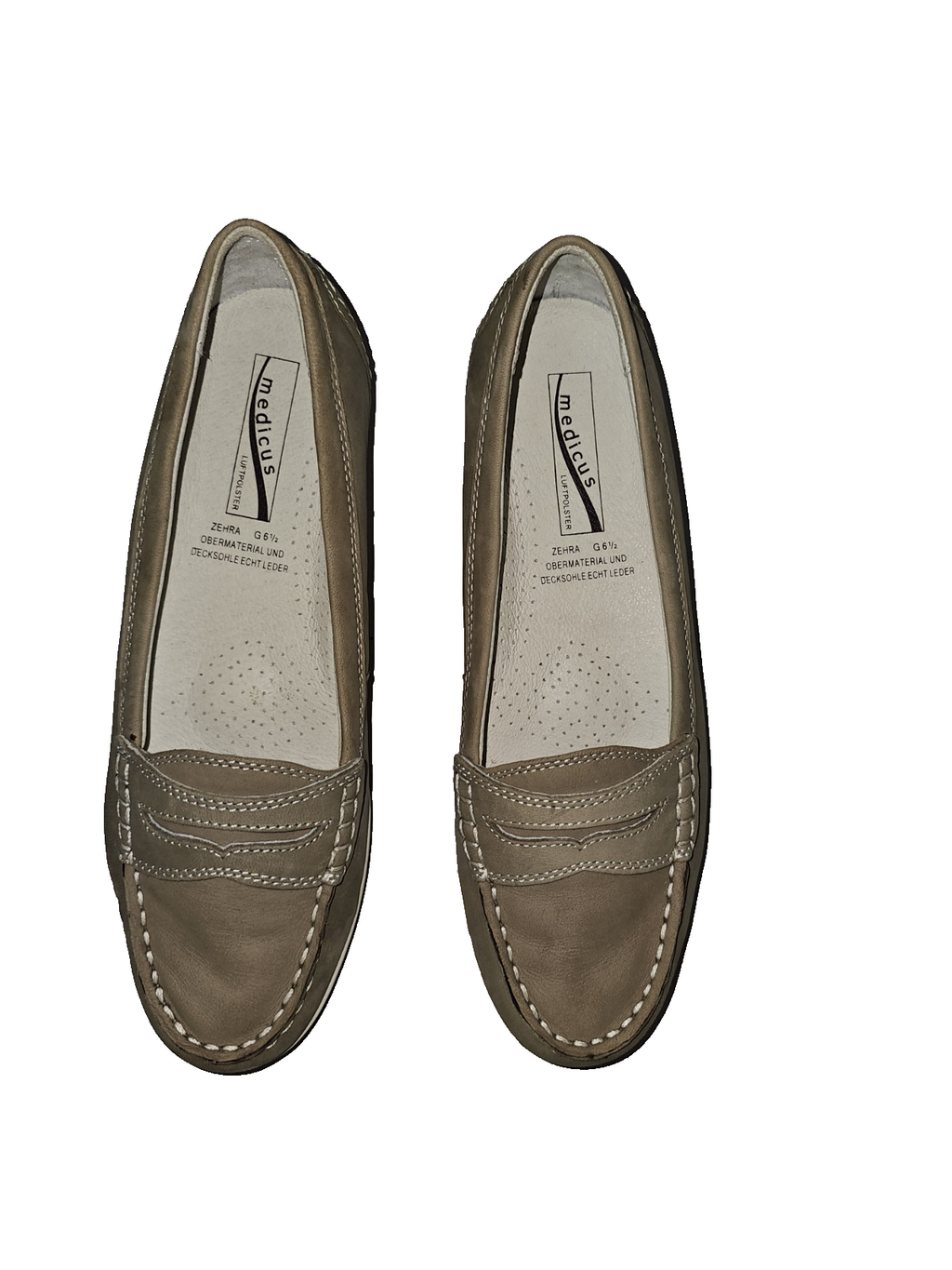 ES829 Damen Loafer von Medicus, Braun/Beige, Gr.  6½ Ca. 37-37,51