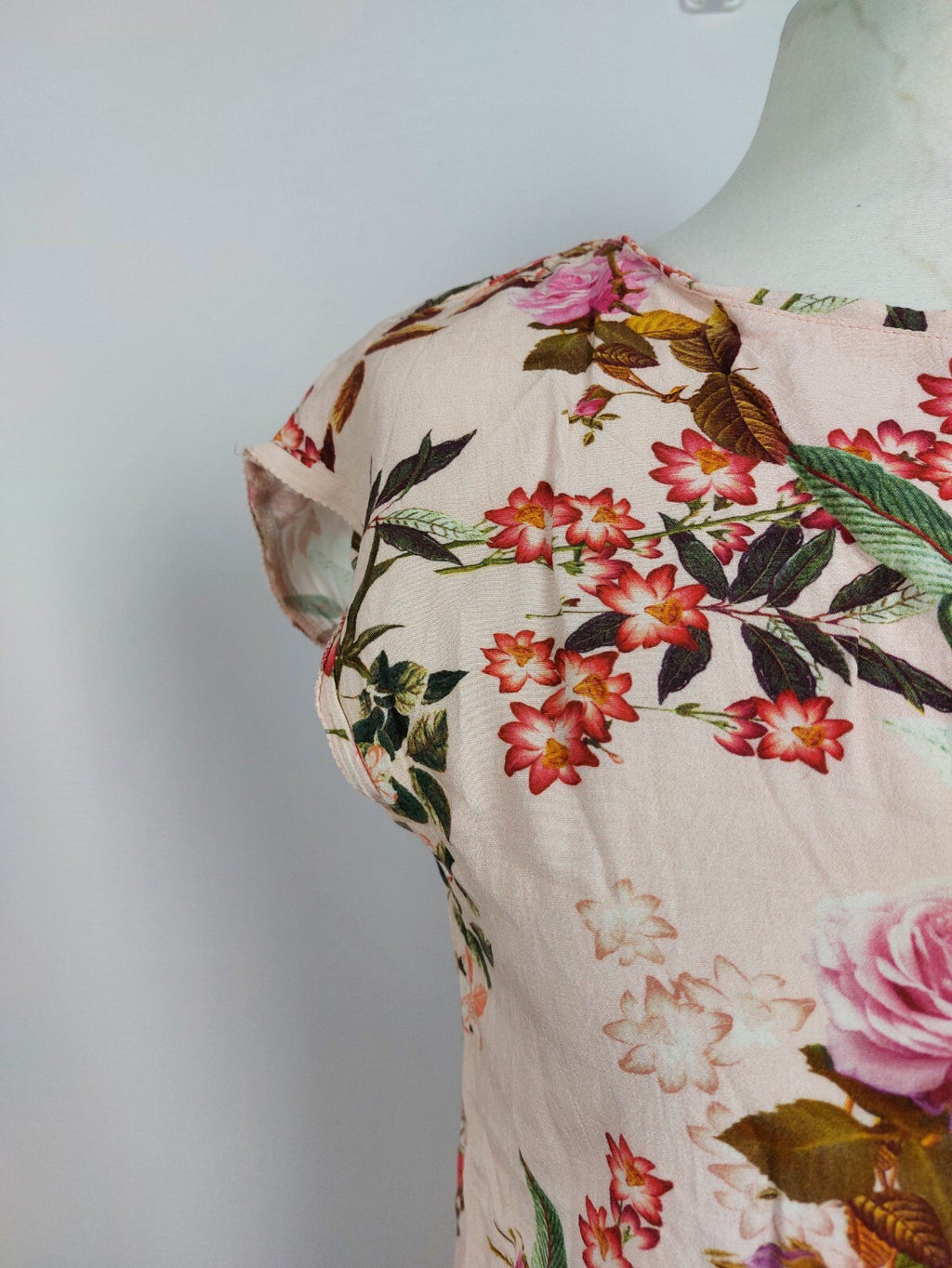 EK5133 Damen Bluse von Street One, rosa mit Blumen, Gr. 341
