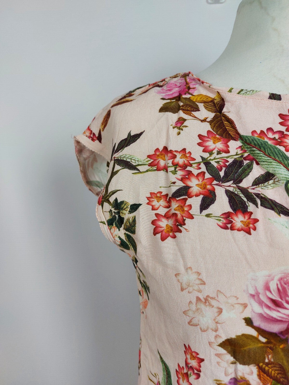 EK5133 Damen Bluse von Street One, rosa mit Blumen, Gr. 341