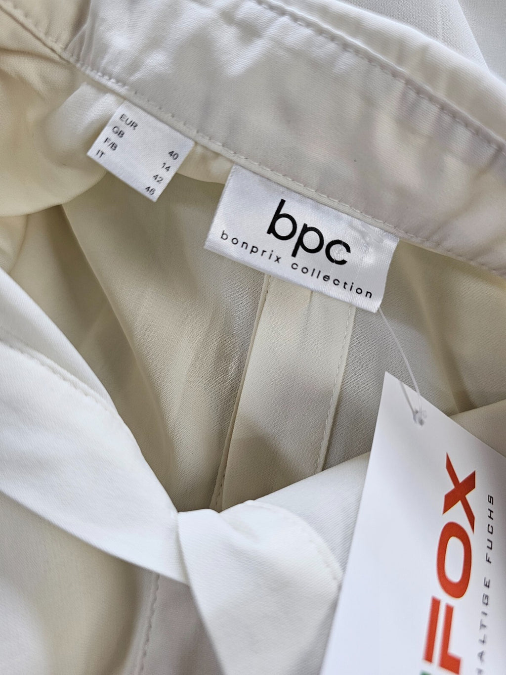 EK5906 Damen Bluse von bpc, creme, Gr. 405