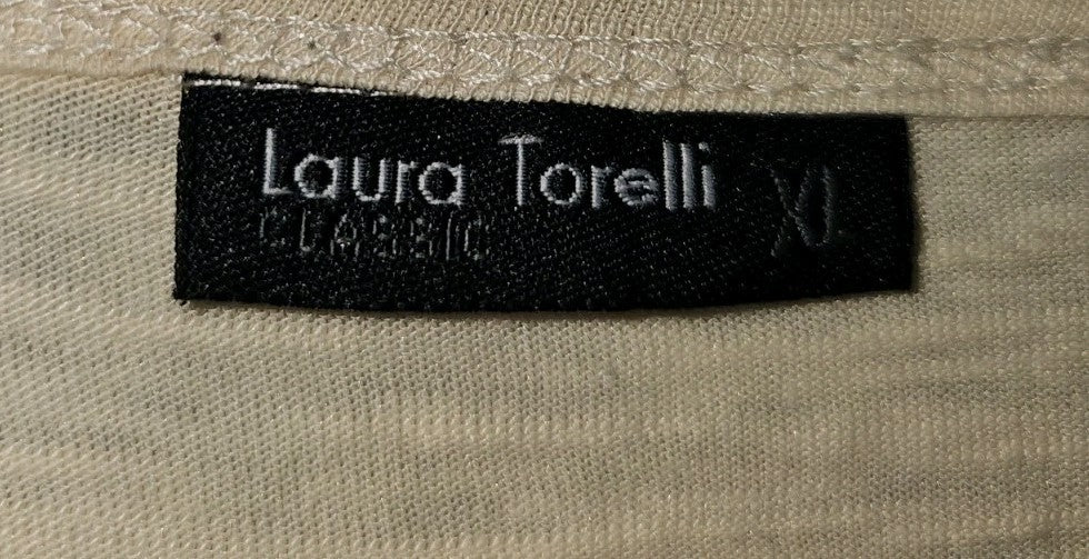 EK10272 Damen T-Shirt von Laura Torelli, beige, Gr.XL2