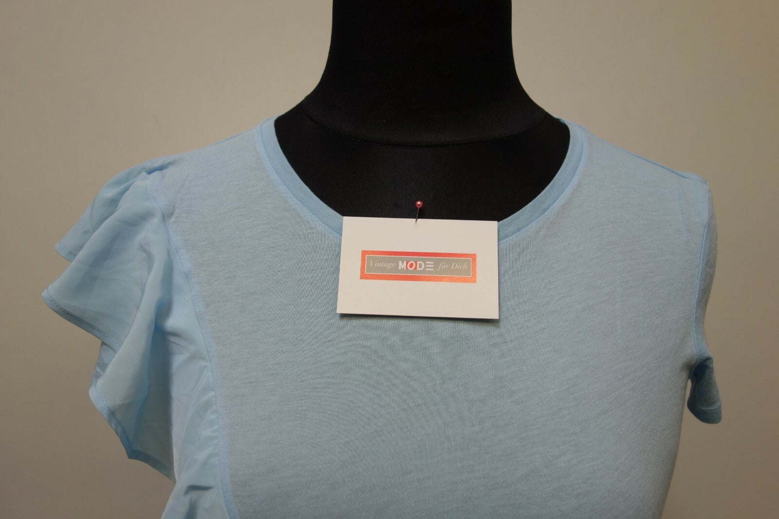 EK0561 Damen T-Shirt von Zara, hellblau, Gr. S1