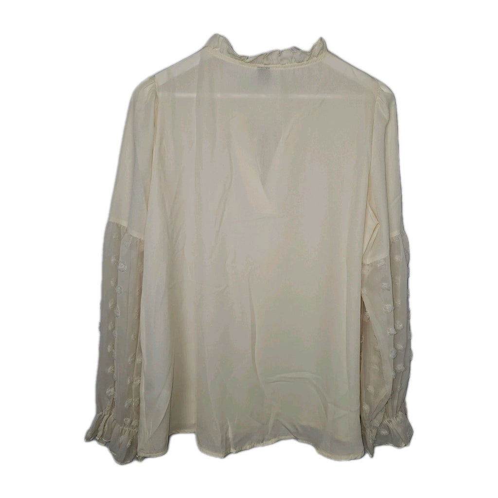 EK8820 Damen Bluse von SheIn, Cremeweiß, Gr.L4