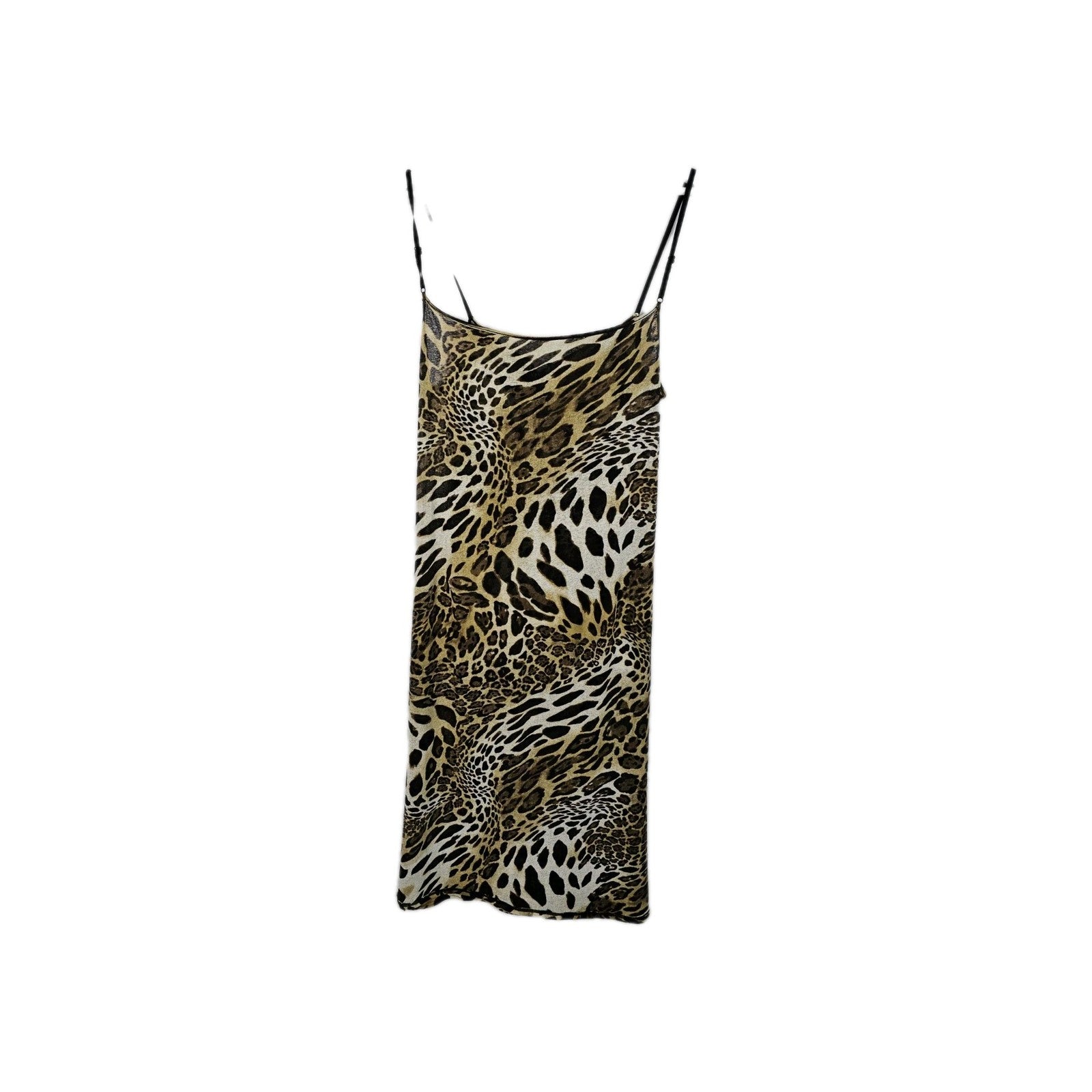 EK10746 Damen Kleid Orimono Gr.M Leoparden Muster2