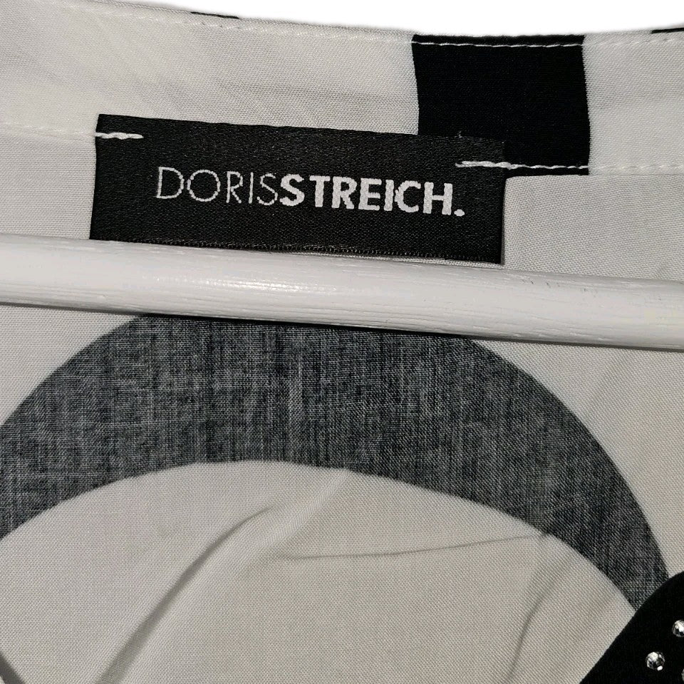 EK11012 Damen Bluse von Doris Streich, Schwarz-Weiß, Gr. 421