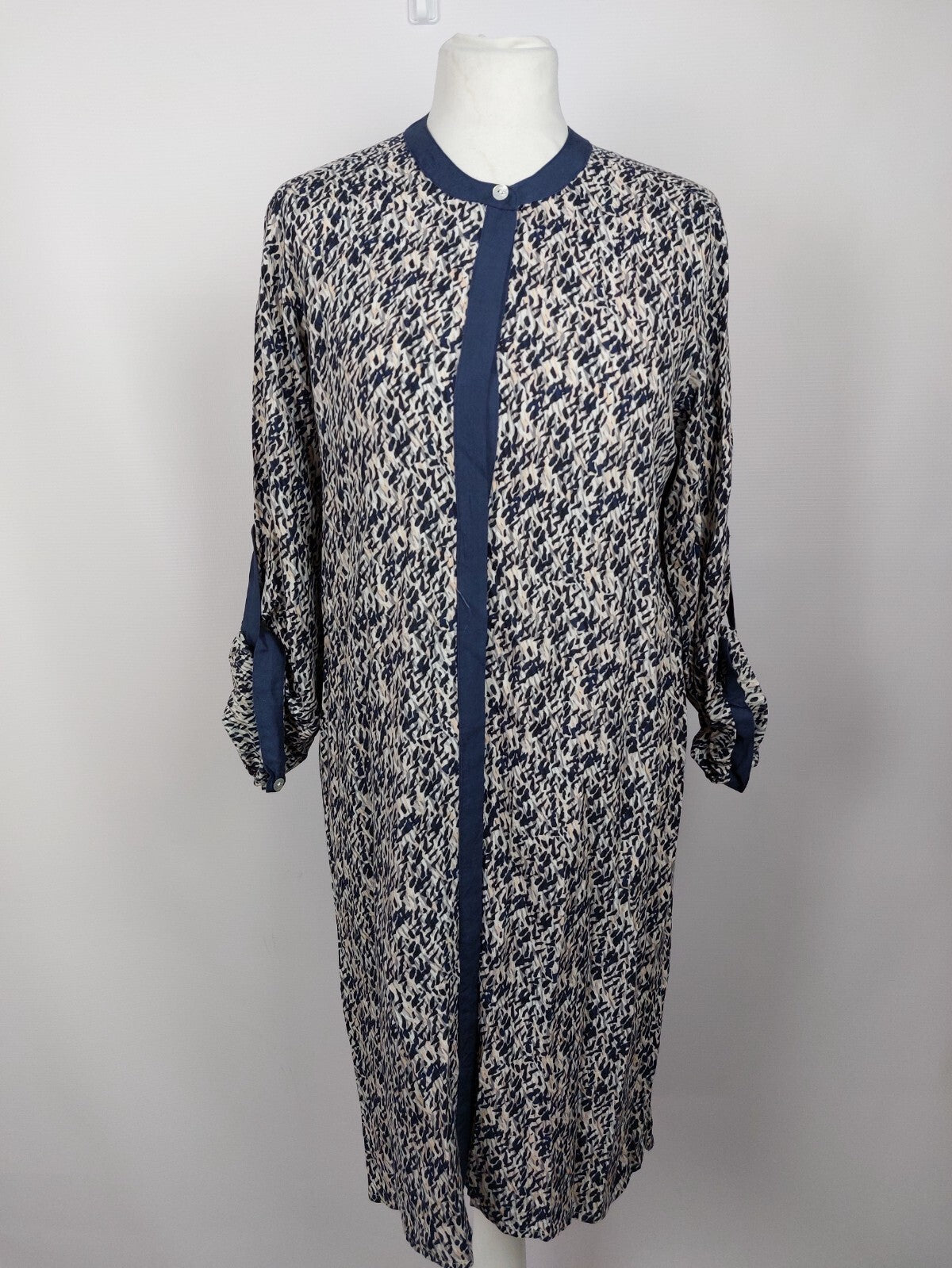 EK5177 Damen Kleid von Globus, blau/grau, Gr. S0