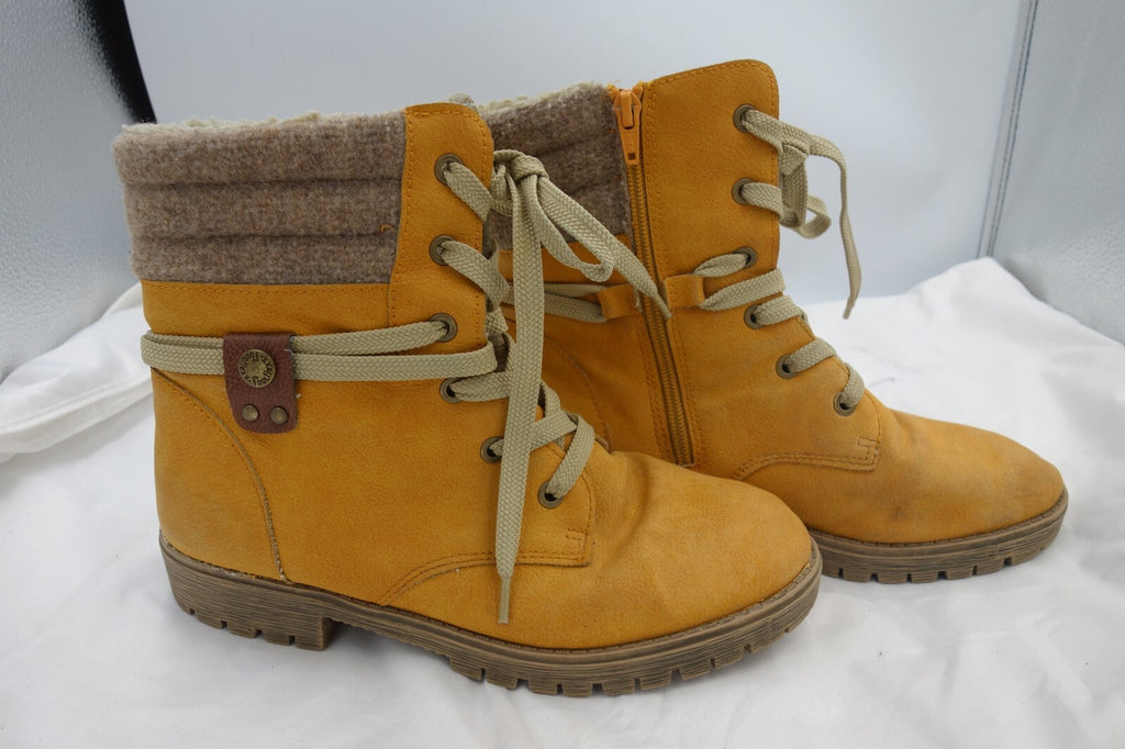 ES0596 Damen Stiefeletten von Footflexx, ocker, Gr. 382