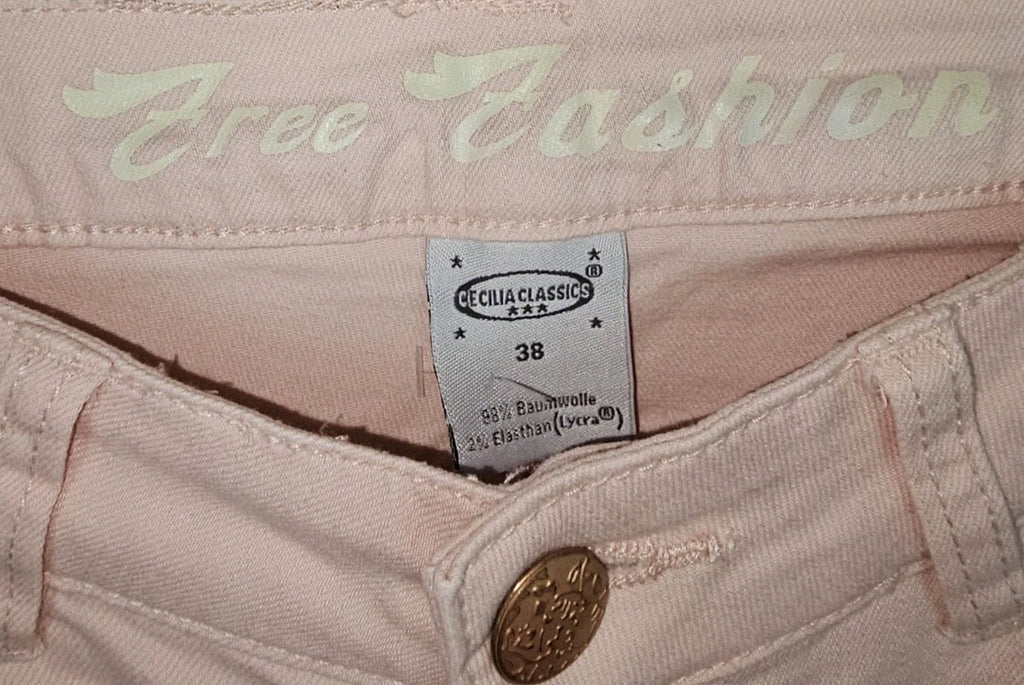 EK10049 Damen Jeans von Cecilia Classics, rosa, Gr.381