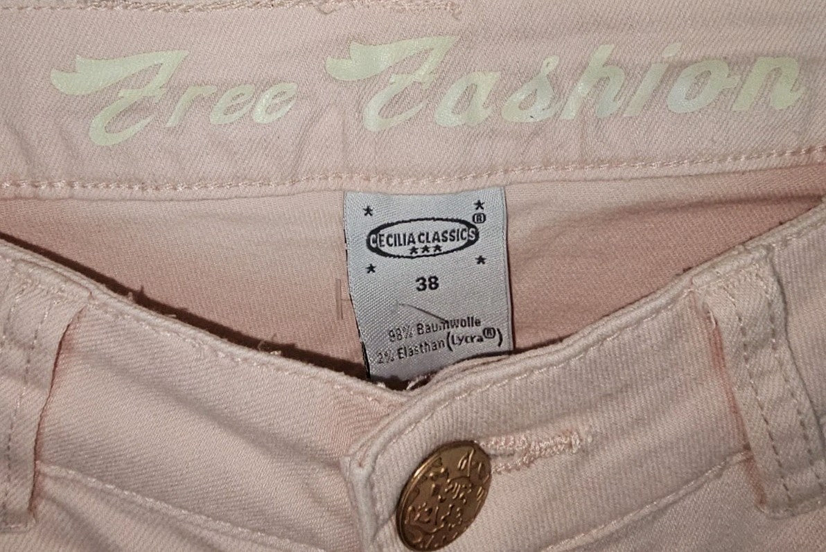 EK10049 Damen Jeans von Cecilia Classics, rosa, Gr.381
