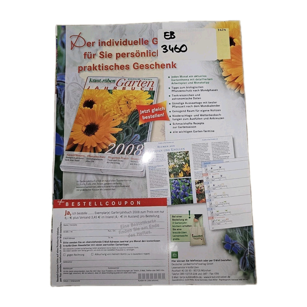 EB3460 Kraut und Rüben, 04/2008, biologisches Gärtnern und naturgemäßes Leben 1