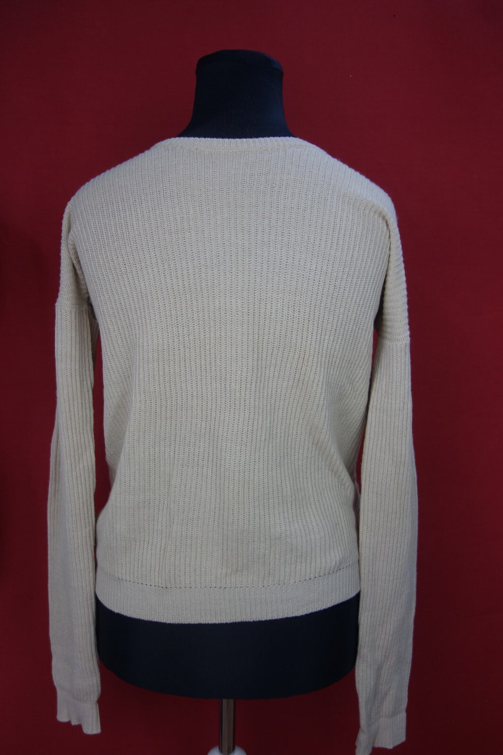 EK1146 Damen Strickpullover von Tally Weijl, hellelfenbein, Gr. L2