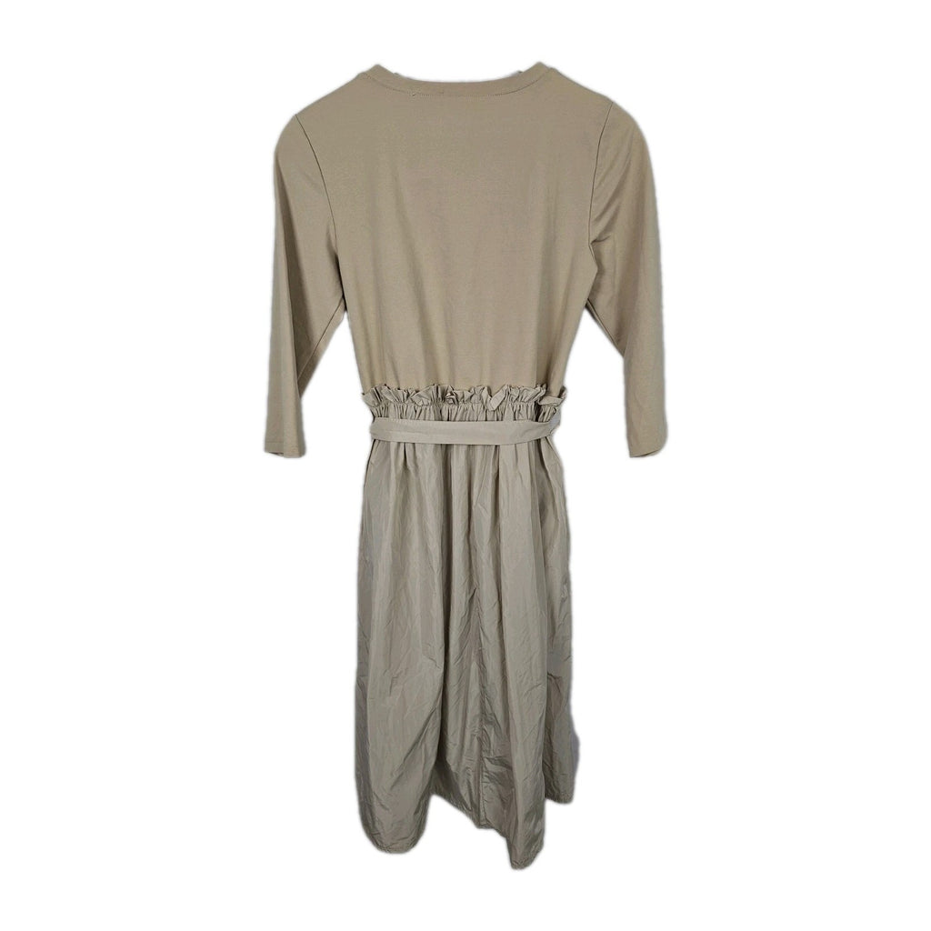 EK8155 Damen Kleid, beige, Gr.M (Größe nach Größentabelle)3