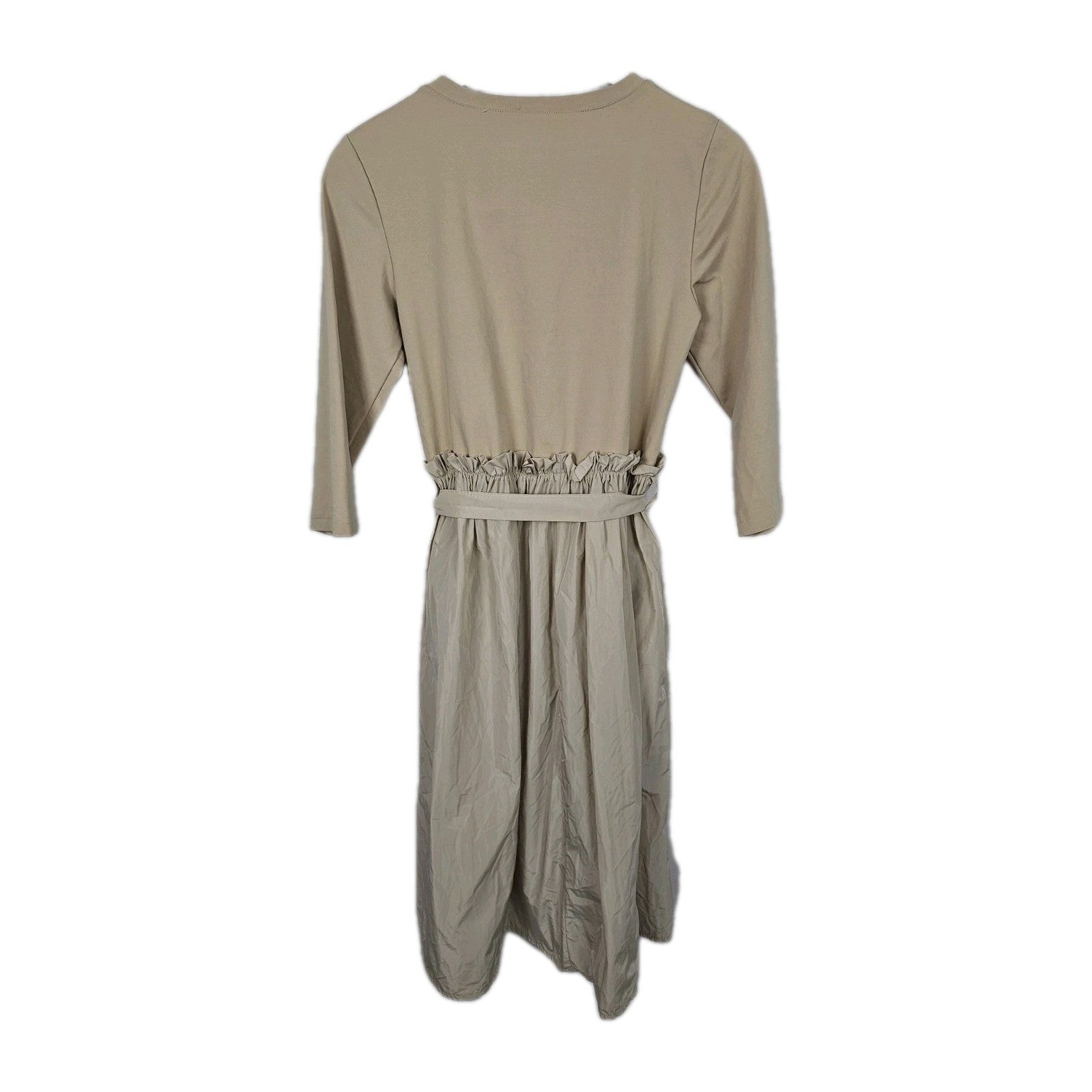 EK8155 Damen Kleid, beige, Gr.M (Größe nach Größentabelle)3