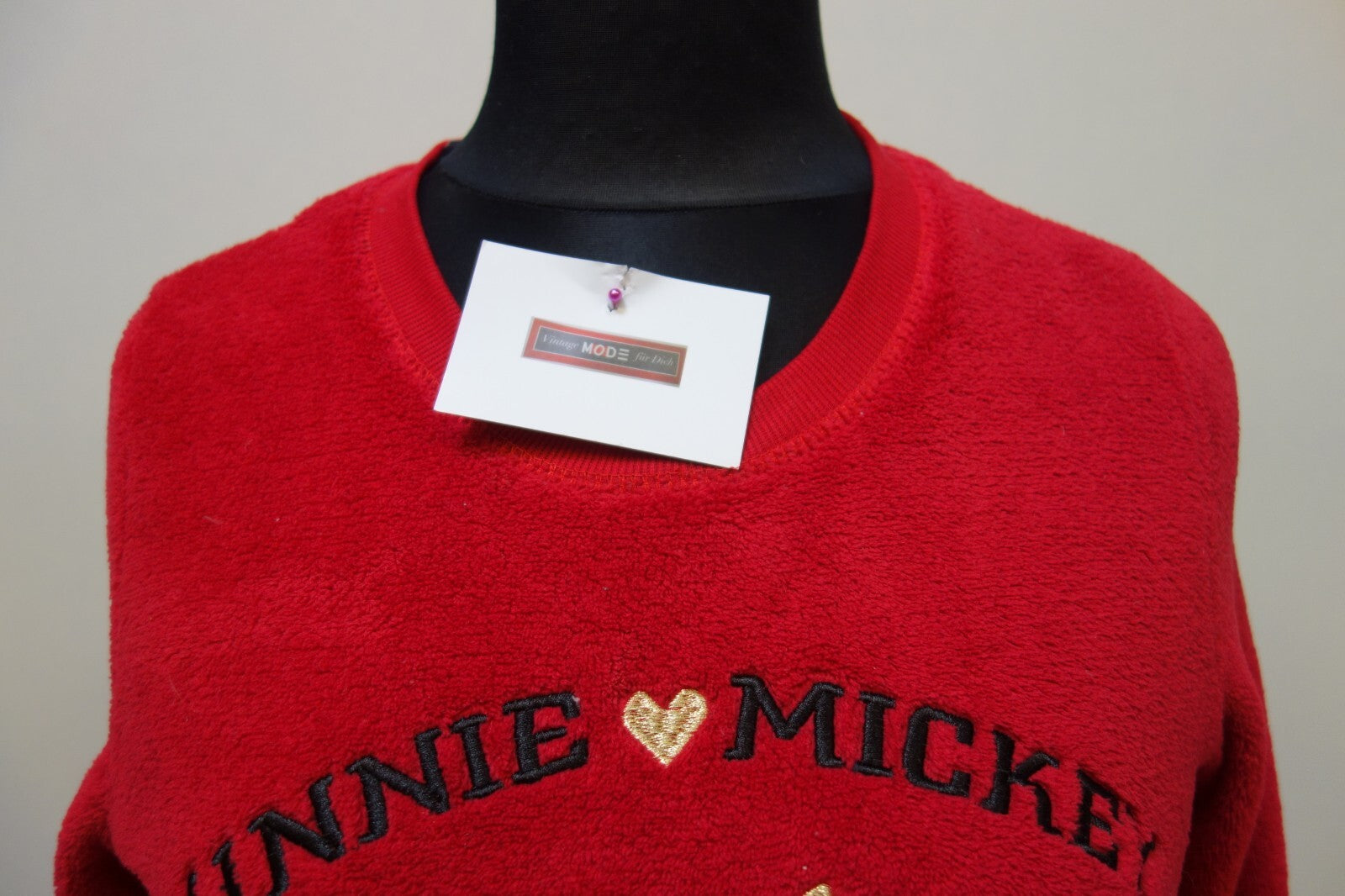 EK1705 Damen Disney Pullover, rot, Gr. XS1