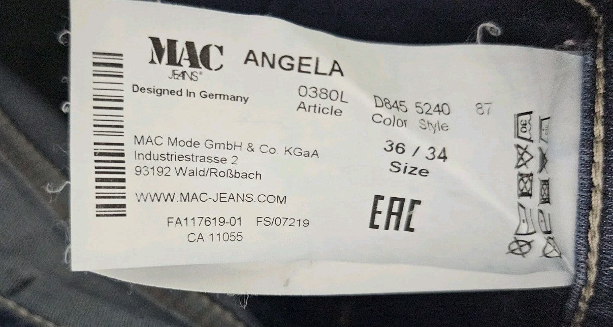 EK9262 Damen Jeans von Mac, Blau, Gr. 34/365
